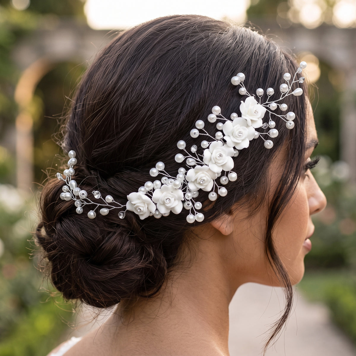 Gants de mariée longs en satin de qualité supérieure, bordés de fourrure