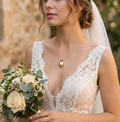 Gants de mariée longs en satin de qualité supérieure, bordés de fourrure