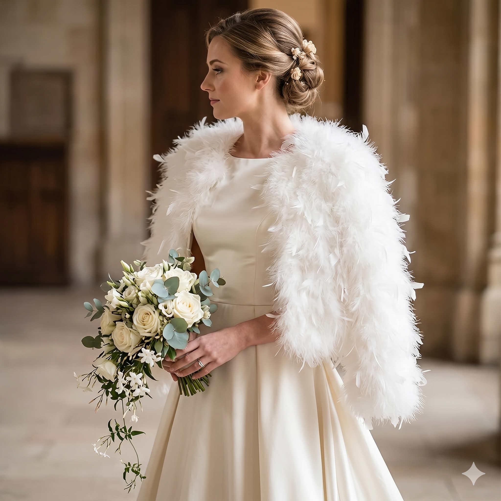 Veste Tolero en plumes
