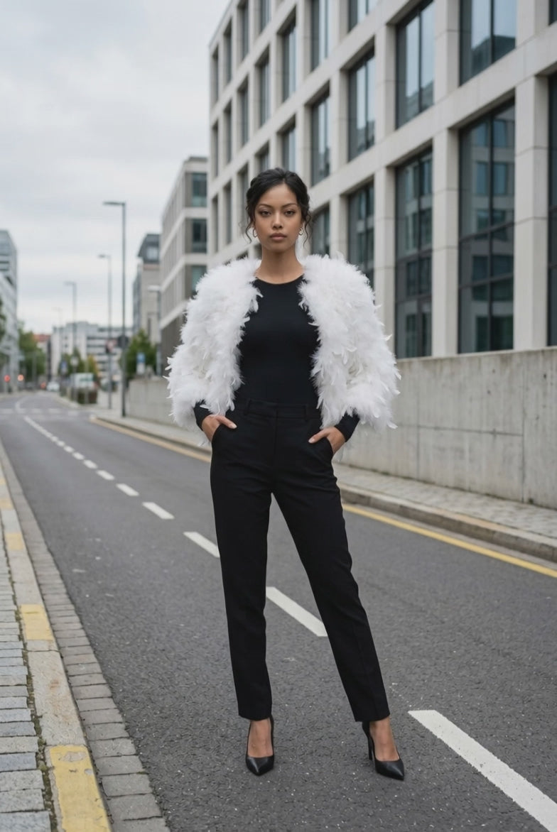 Veste Tolero en plumes